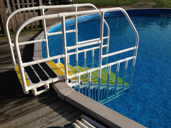 Как сделать лестницу для надувного бассейна