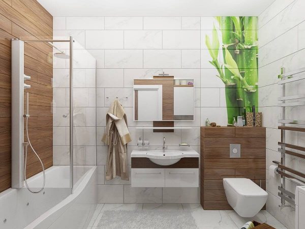 Модные идеи дизайна ванной комнаты с туалетом